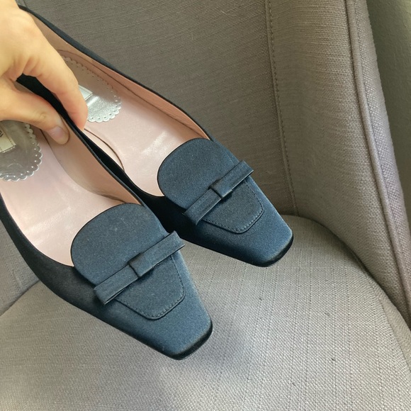 Prada Ballet Black Bow Flats 37 - Picture 13 of 14